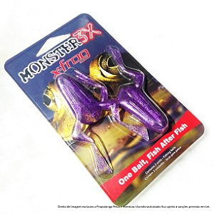 Isca Artificial Monster3x X-Frog Sapo, Purple