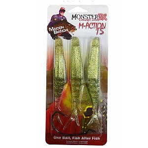 Isca Artificial Soft Monster3x M-Action 15, Gold Shine