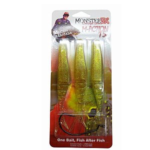 Isca Artificial Soft Monster3x M-Action 15, Red Shine