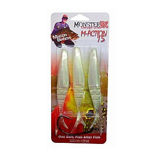 Isca Artificial Soft Monster3x M-Action 15, Ultra Shine Cristal