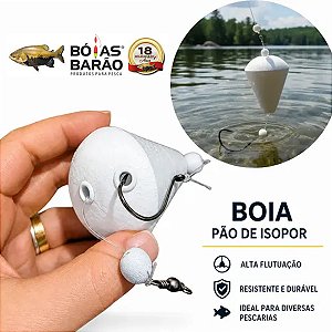 Bóia Pão Bóias Barão Nº603 com Anzol Sasame Pesca Superfície