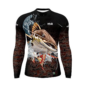Camiseta Pesca Infantil King Manga Longa KFF-602i com Proteção UV+