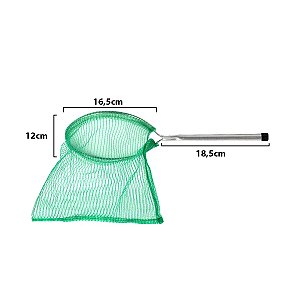 Mini Passaguá Puça Coador Pesca Redondo Alumínio Pega Isca Viva