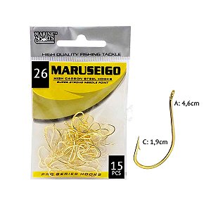 Anzol Marine Maruseigo Gold Nº26 - 15p