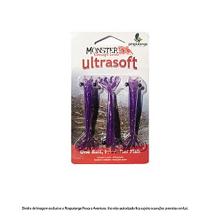 Isca Artificial Camarão Monster3x Ultrasoft 9cm, Purple