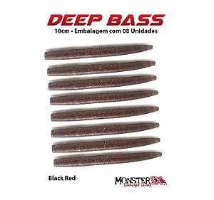 Isca Artificial Monster3x Deep Bass 10cm, Black Red - 08p