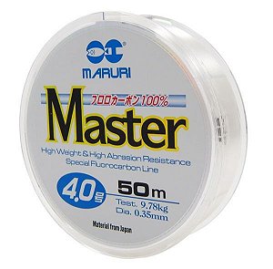 Linha Fluorcarbono Master Maruri 0,35mm (21lbs) - 50m