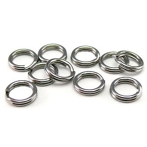 Argola Split Ring Inox Fishtex Nº2 (55lbs/25kg) 10p