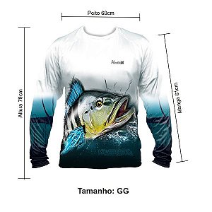 Camisa Monster3x New Fish Collection - Tucunaré Azul (GG)