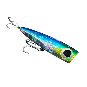 Isca Artificial Borboleta Popper Barracudinha, Cor 06H Holográfica
