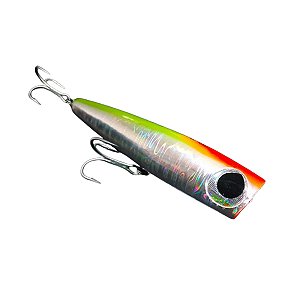 Isca Artificial Borboleta Popper Barracudinha, Cor 15H Holográfica