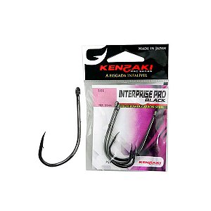 Anzol Japonês Kenzaki Interprise Pro Black 9944 (Farpas)