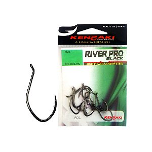 Anzol Japonês Kenzaki River Pro Black 8832HC