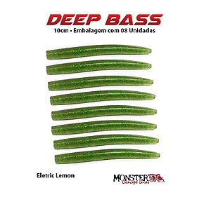 Isca Artificial Monster3x Deep Bass 10cm, Eletric Lemon - 08p