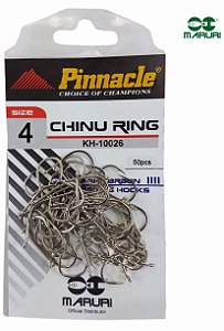 Anzol Pinnacle Chinu Ring N°4 Níquel - 50p