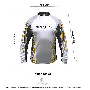 Camisa Monster3x New Fish Wide 01 (GG)