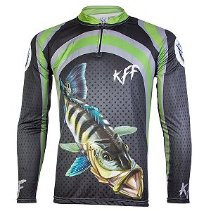 Camiseta Pesca Infantil King Manga Longa KFF-010i com Proteção UV+
