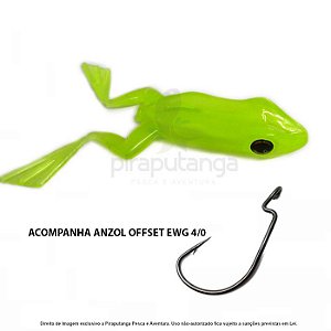 Isca Artificial Monster3x X-Frog Top Water Sapo, Mellow + Anzol