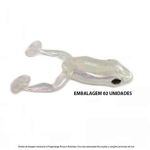 Isca Artificial Monster3x Paddle Frog Sapo - Ultra Shine Cristal