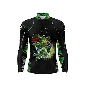 Camiseta Pesca King Manga Longa KD-145 com Proteção UV+