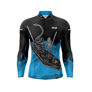 Camiseta Pesca King Manga Longa KD-537 Caiaque com Proteção UV+