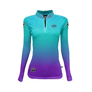 Camiseta Pesca King Feminina Baby Look KFF-530 com Proteção UV+
