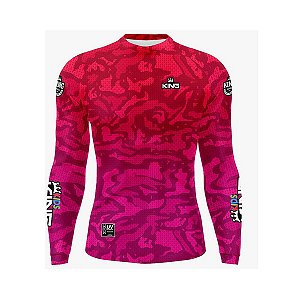 Camiseta Pesca Infantil King Manga Longa KFF-614Ni com Proteção UV+