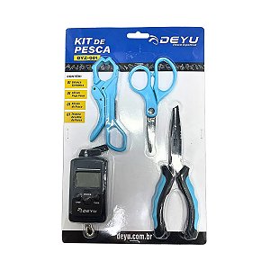 Kit Pesca Deyu Alicate + Tesoura + Balança + Pega Peixe DYZ-001