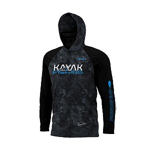 Camisa Presa Viva Poliamida 26 Fábio Baca C/ Capuz C/ Máscara Proteção UV50+