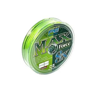 Linha Multifilamento Maruri Max Force 8X Super PE-100% Verde Limão 100m (Unidade)