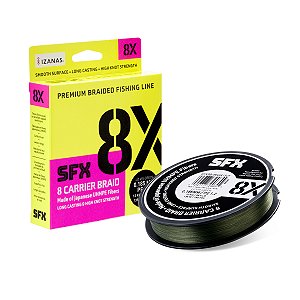 Linha Multifilamento Rapala Sufix SFX 8X Izanas 135m Verde (Unidade)