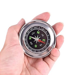 Bússola 60mm Profissional Camping Caça Trilha Instalação Antena Placa Solar