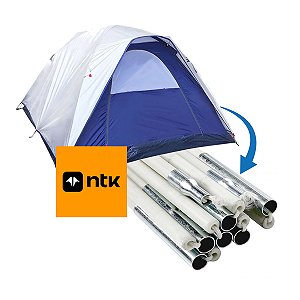 Kit Jogo de Varetas Reposição Barraca Dome NTK Nautika 3P 4P 5P 6P 8P