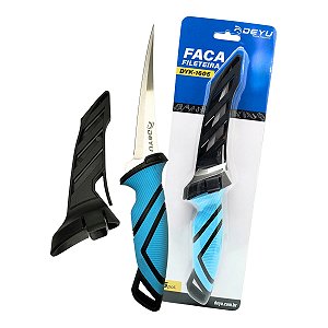 Faca Filetadeira Fileteira Deyu Nickel 5" (28cm) DYK-1605 com Bainha