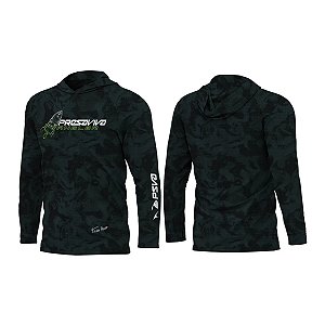 Camisa Presa Viva Graphic Line Poliamida 28 Thiago Aguera C/ Capuz Proteção UV50+