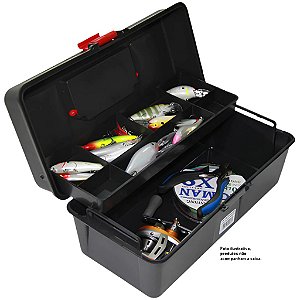 Caixa para pesca Laguna 12" Estojo Emifran EF 353 Caixa Organizadora com Bandeja Deslizante
