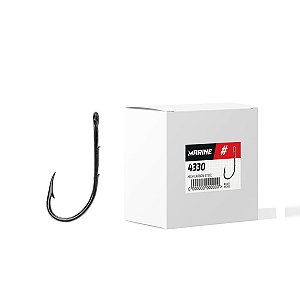 Anzol Marine 4330 Super Strong Black Farpas Caixa