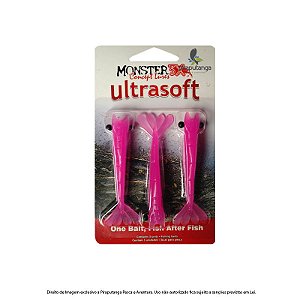 Isca Artificial Camarão Monster3x Ultrasoft 9cm, Pink