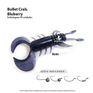 Isca Artificial Monster3x Bullet Crab 8cm Blueberry 4p