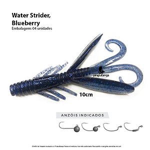 Isca Artificial Monster3x Water Strider 10cm Blueberry 4p