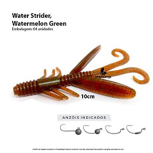 Isca Artificial Monster3x Water Strider 10cm Watermelon Green 4p