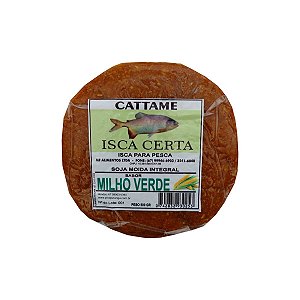 Massa Pronta Pesca Cattame Milho Verde Tablete 500g