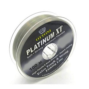Linha Monofilamento Ottoni Platinum XT 0,25mm 21lbs - 100m