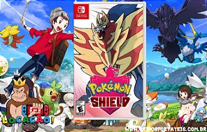 [VOCÊ PODERÁ JOGAR DIA 03/05/2024] Jogo Pokemon Shield Nintendo Switch