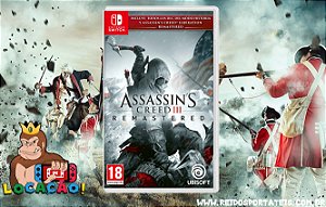 [VOCÊ PODERÁ JOGAR DIA 29/04/2024] Jogo Assasins Creed 3 Remaster Nintendo Switch