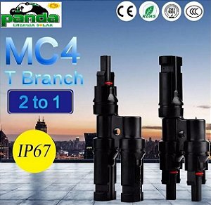 Conector MC4 Y/T 1000Vdc 30A PV-LT2