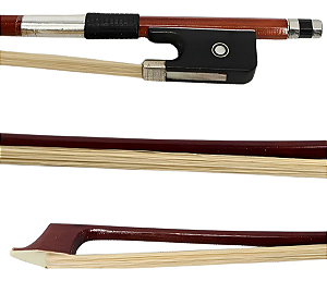 Arco para Violoncelo 4/4 Konig Talão em Ébano Crina Natural Profissional