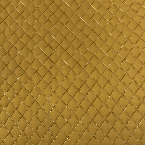 TECIDO MATELASSADO NYLON IMPERMEÁVEL MOSTARDA QUILT MINI RETO - PREÇO DE 0,50 X 1,45