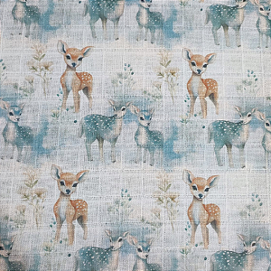 FRALDA ESTAMPADA 1000TONS ANIMAIS NA FLORESTA - 0,50 x 0,75 CM