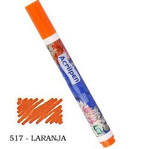 CANETA ACRILPEN ACRILEX-517 LARANJA